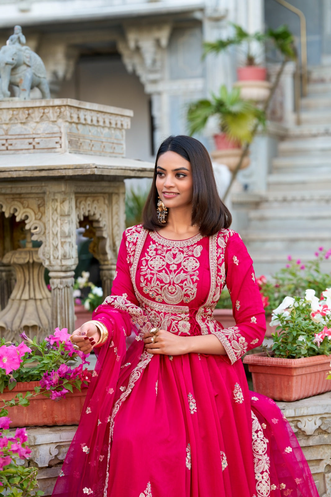 Ready To Wear Gown Silken elegance, embroidered to perfection