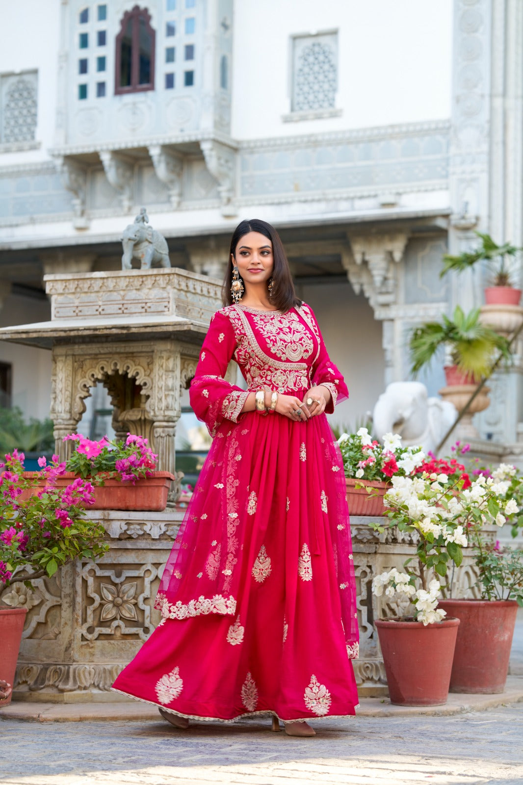 Ready To Wear Gown Silken elegance, embroidered to perfection