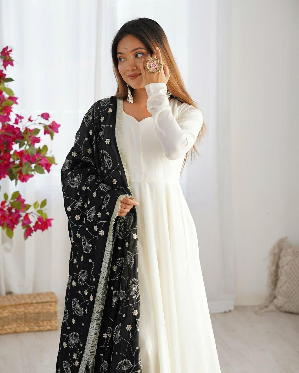 Launching New Anrakali Gown Dupatta