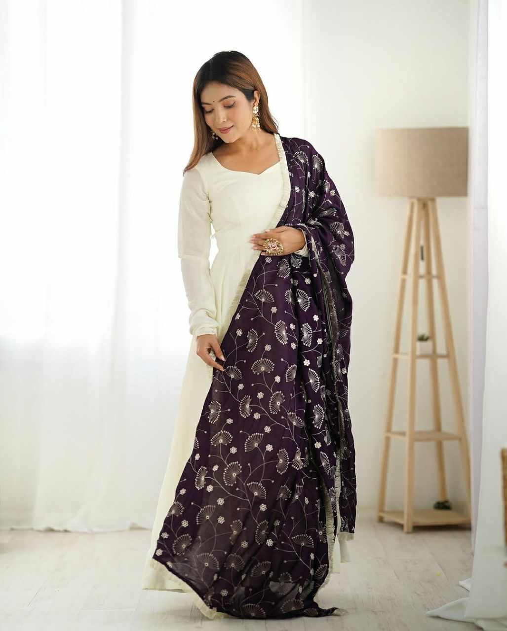 Launching New Anrakali Gown Dupatta