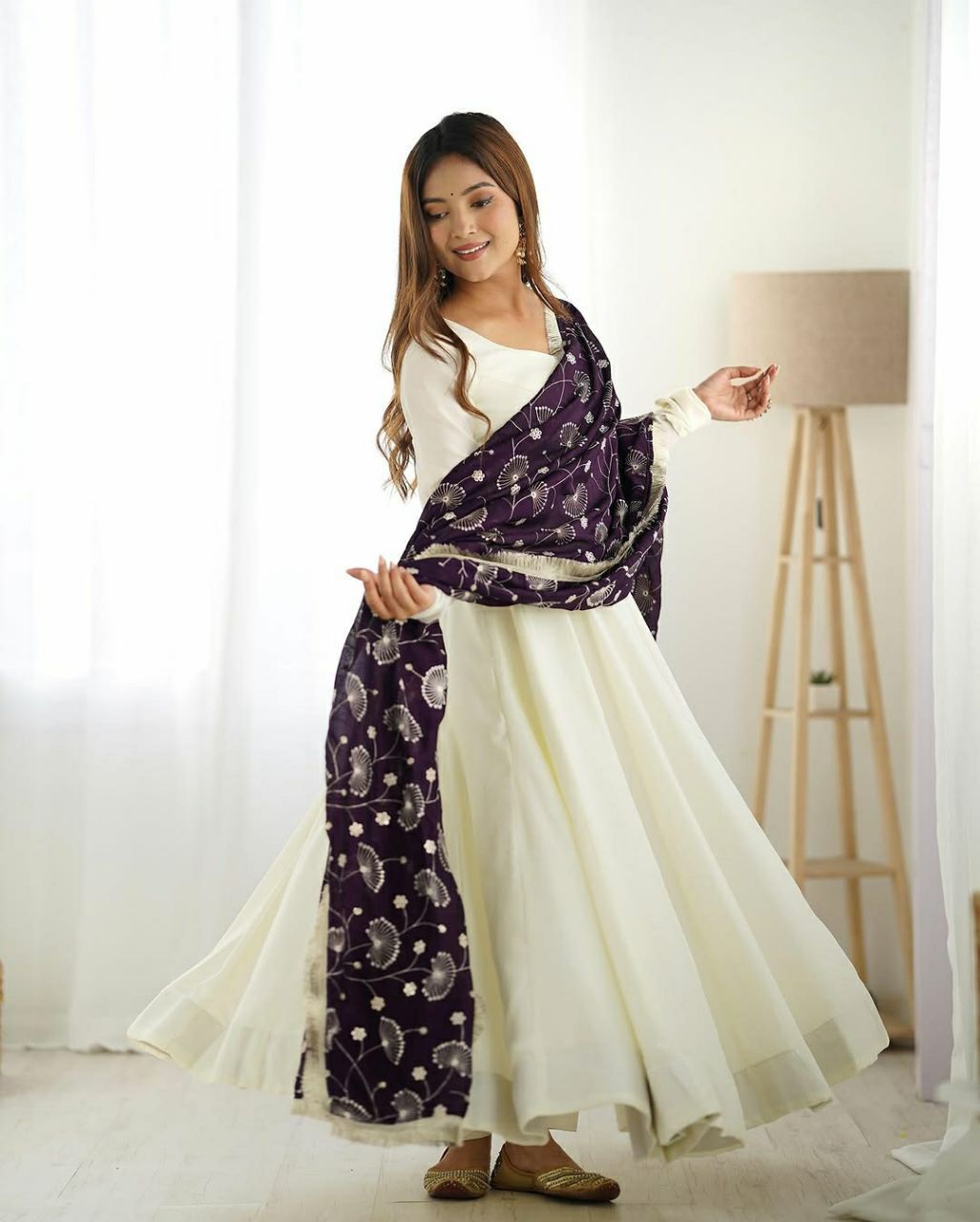 Launching New Anrakali Gown Dupatta