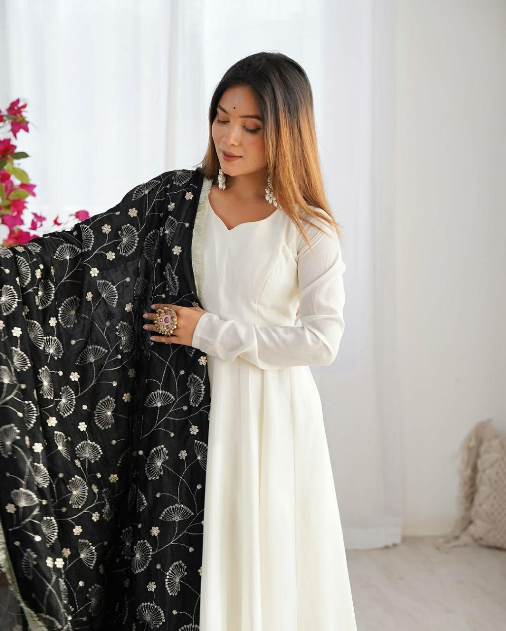 Launching New Anrakali Gown Dupatta