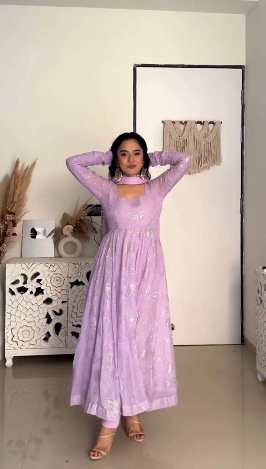 Designer Gown Set – Elegant Ethnic Wear ✨