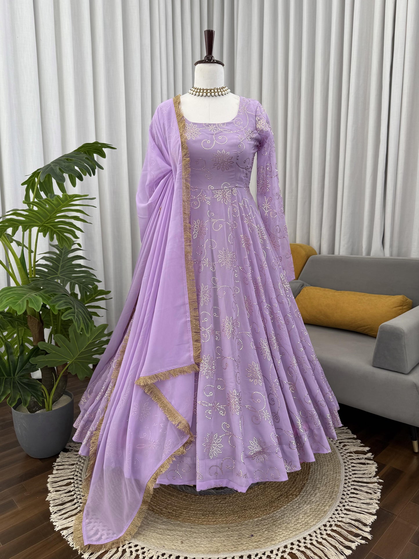 Designer Gown Set – Elegant Ethnic Wear ✨