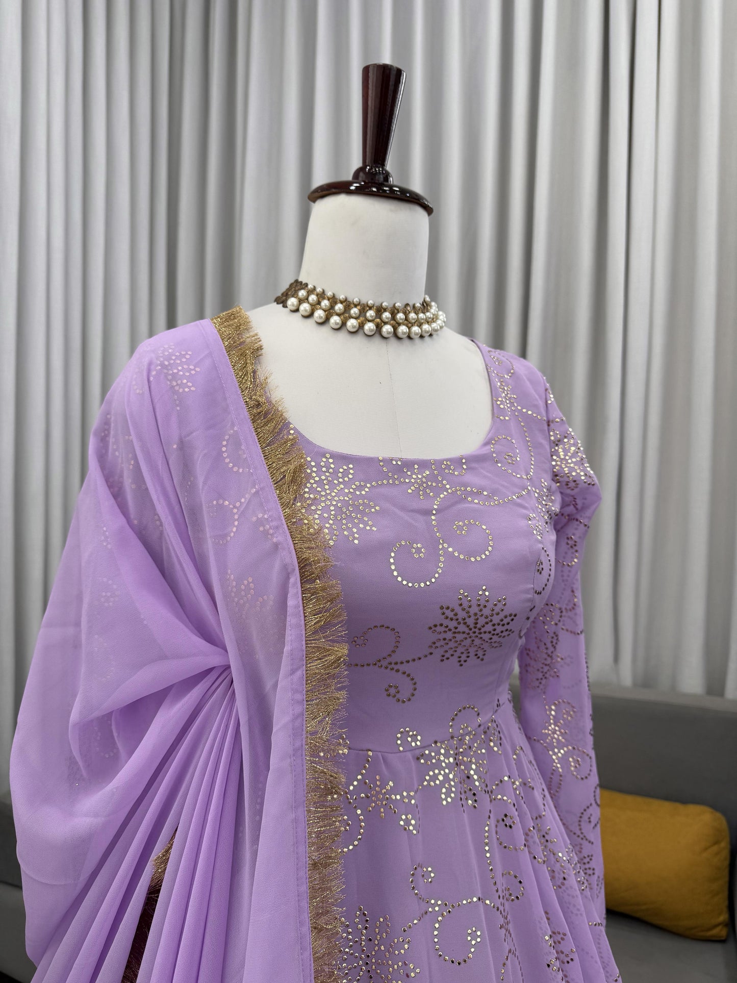 Designer Gown Set – Elegant Ethnic Wear ✨