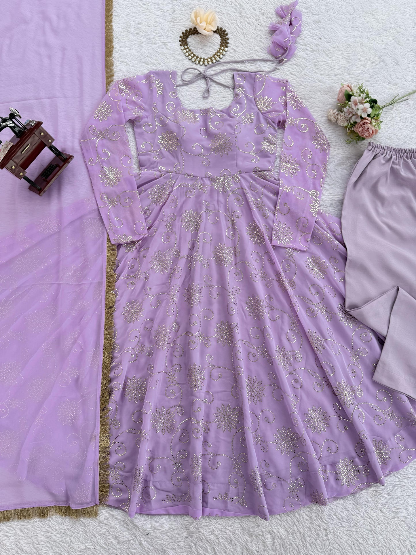 Designer Gown Set – Elegant Ethnic Wear ✨