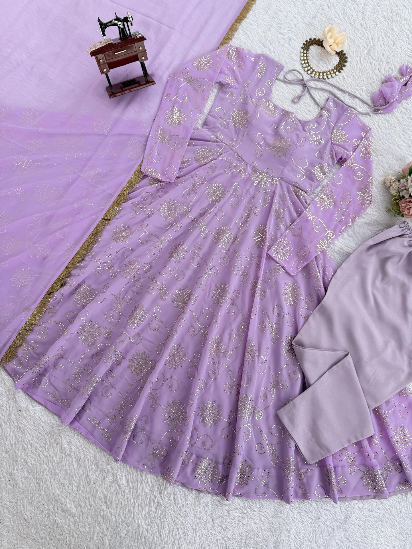 Designer Gown Set – Elegant Ethnic Wear ✨