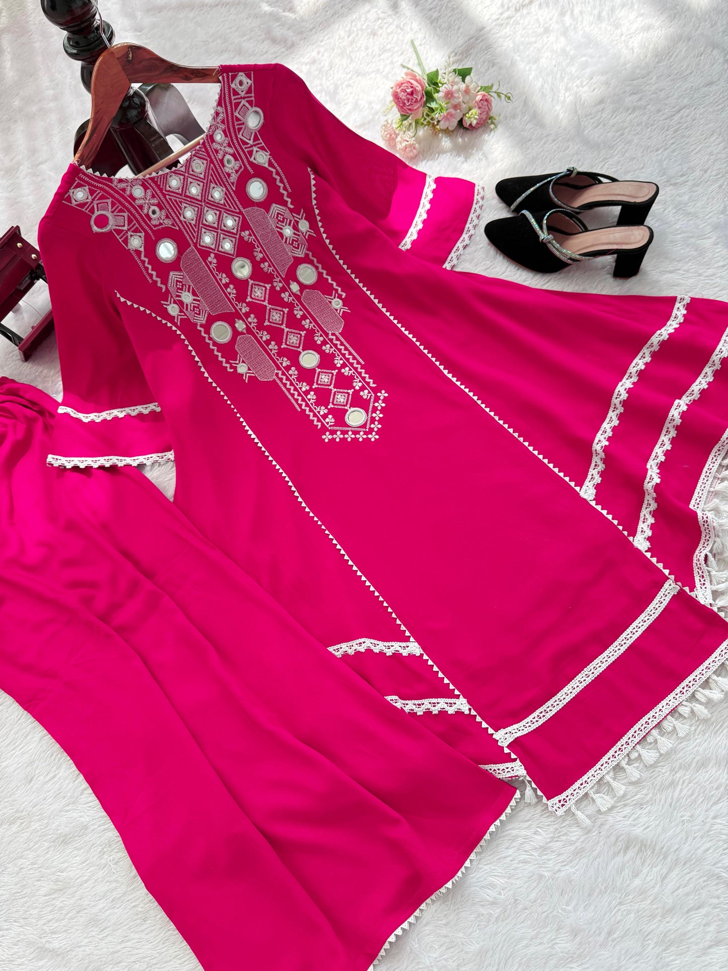 Step into effortless charm with our exclusive 2-piece set – crafted for comfort, stitched with grace.
