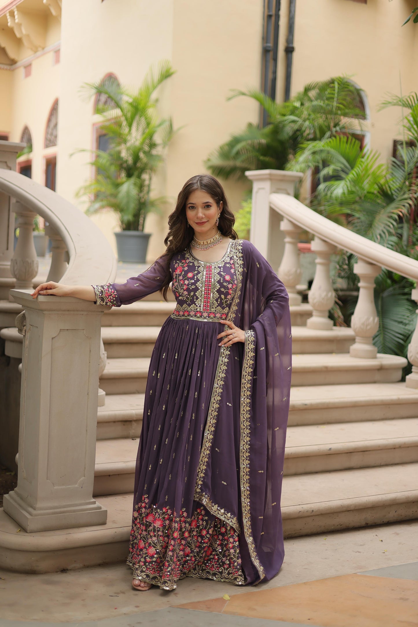 Premium designer readymade top-sharara-dupatta collections