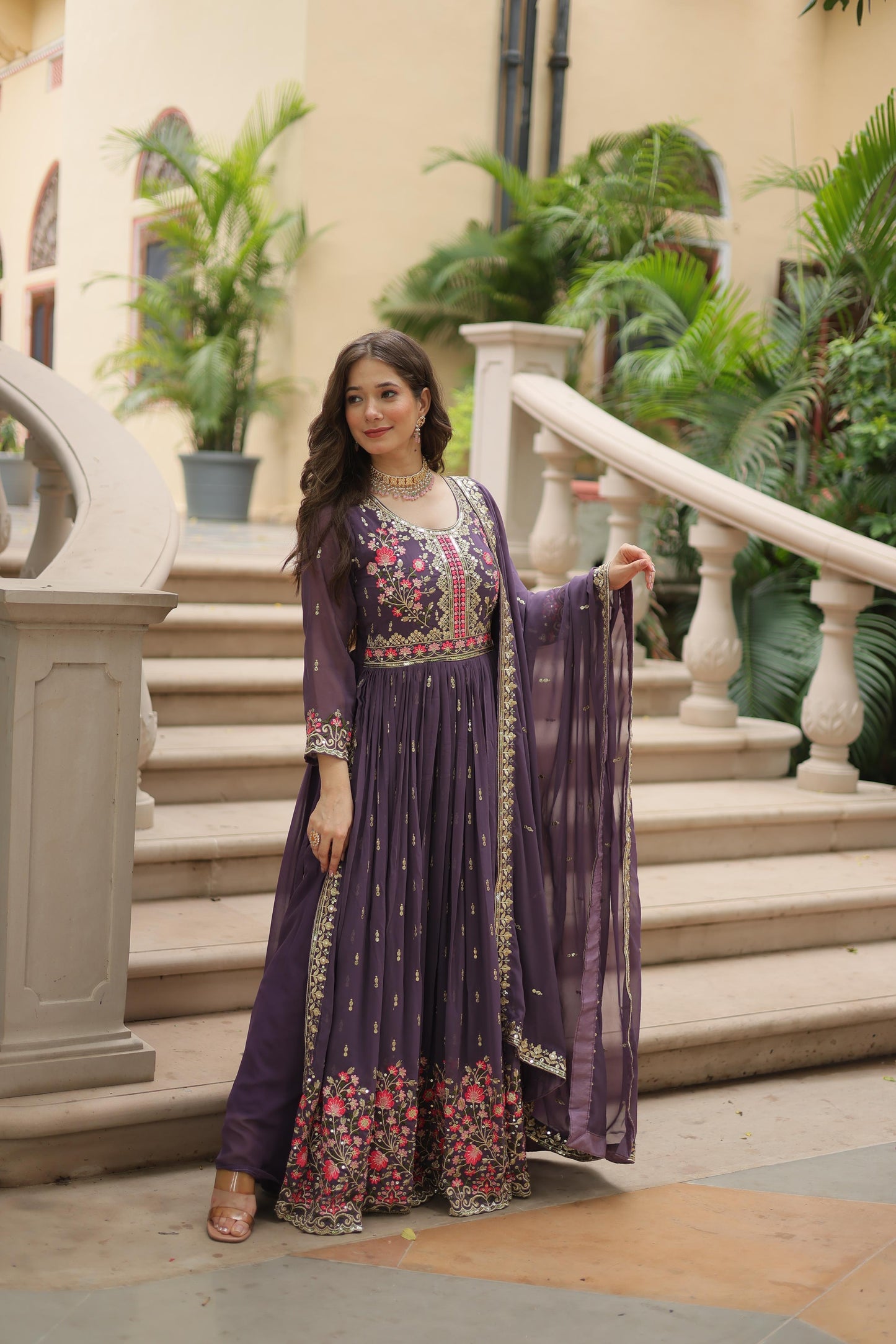 Premium designer readymade top-sharara-dupatta collections