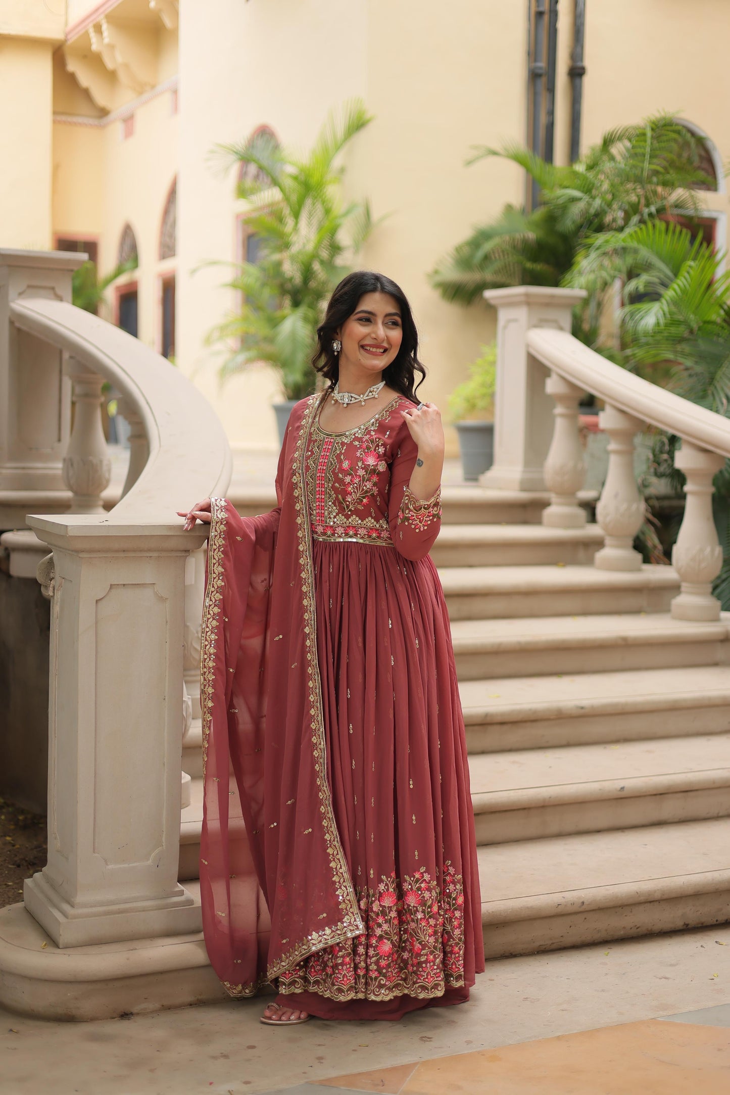 Premium designer readymade top-sharara-dupatta collections