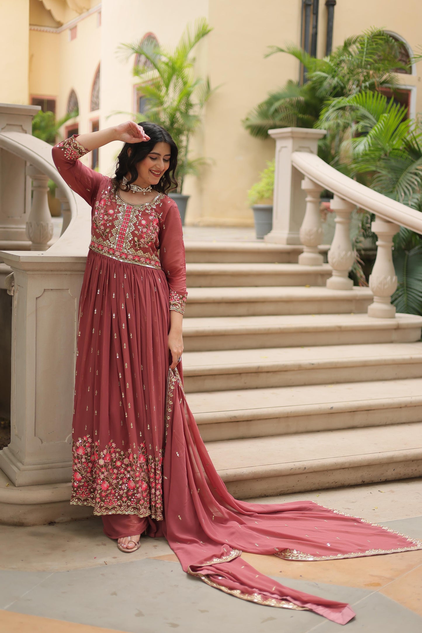 Premium designer readymade top-sharara-dupatta collections