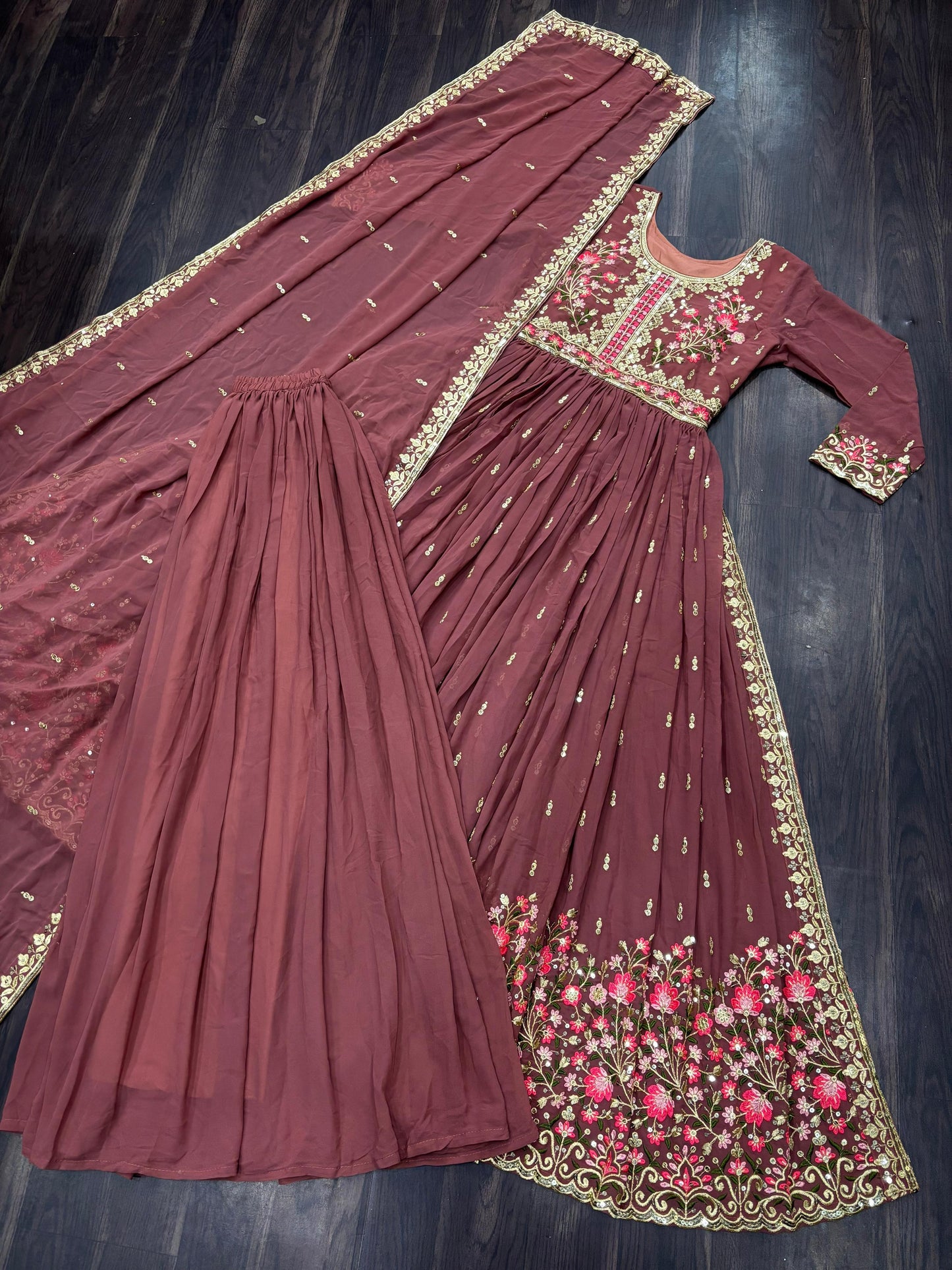 Premium designer readymade top-sharara-dupatta collections