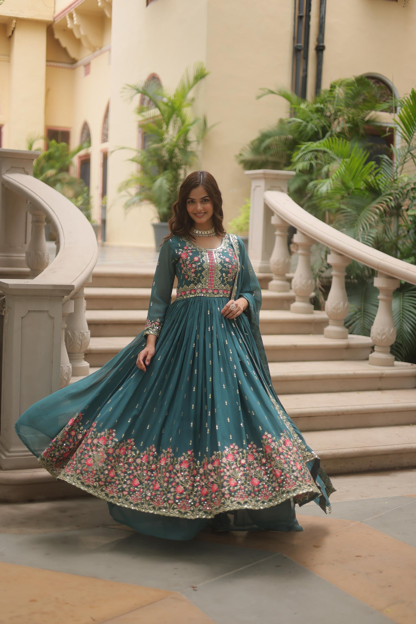 Premium designer readymade top-sharara-dupatta collections