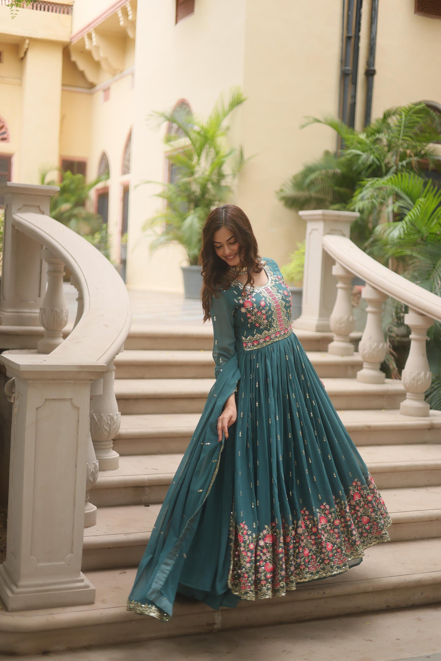 Premium designer readymade top-sharara-dupatta collections