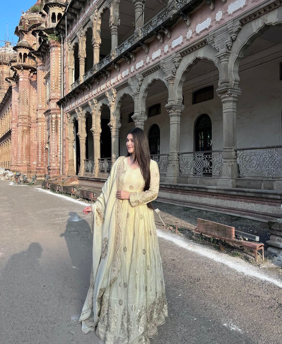Enhance the beauty of your wardrobe with this newly launched designer anarkali gown with elegant dupatta