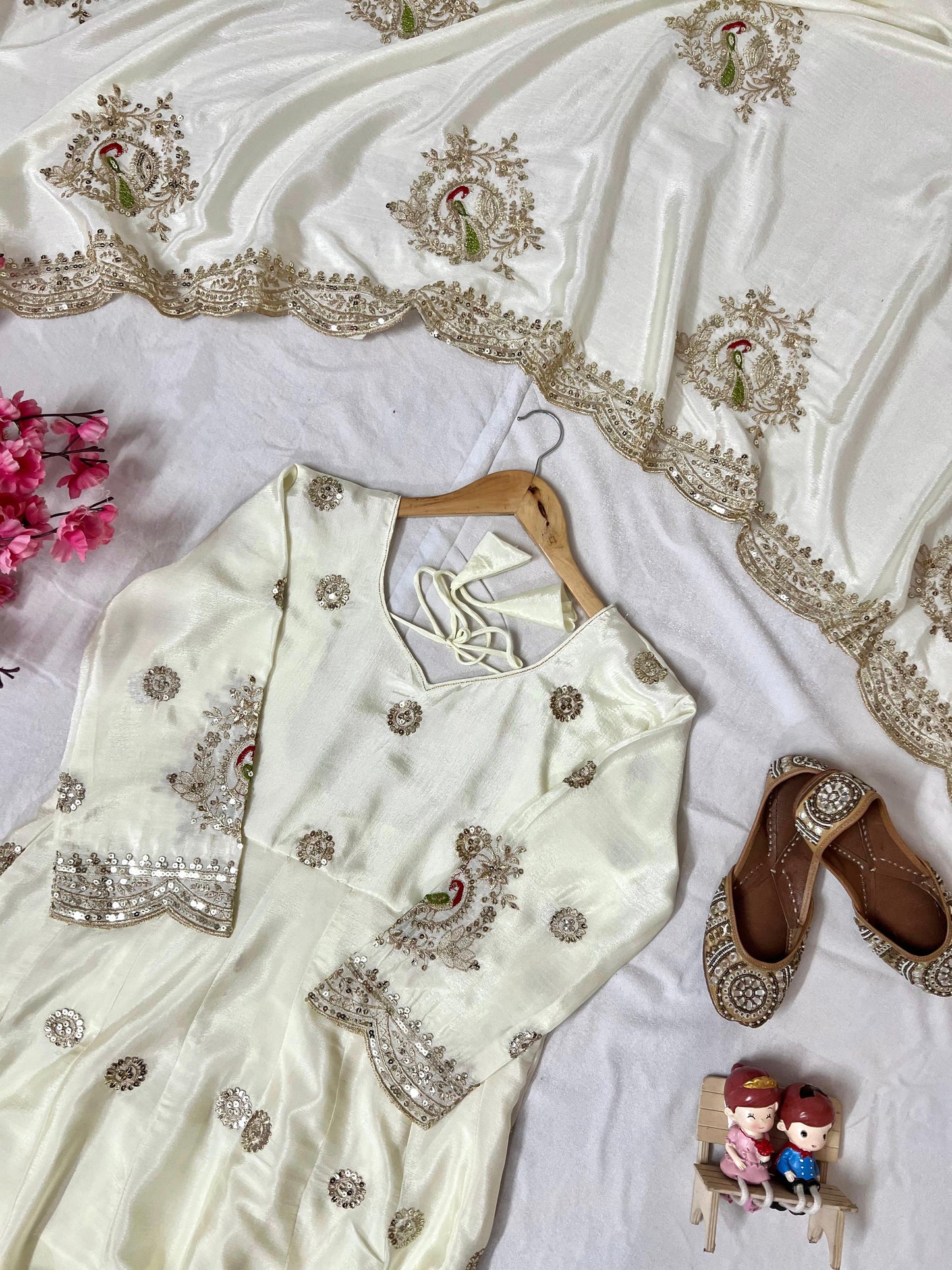 Enhance the beauty of your wardrobe with this newly launched designer anarkali gown with elegant dupatta