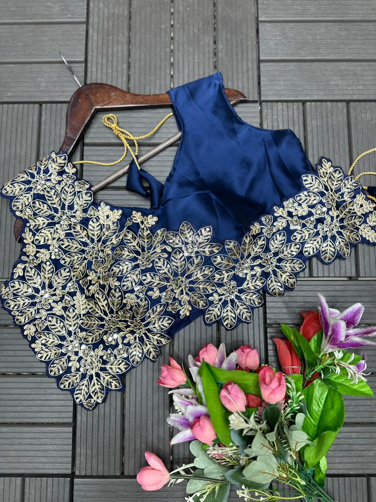New Super Trending Embroidery cording work ready to wear saree with Embroidery Blouse