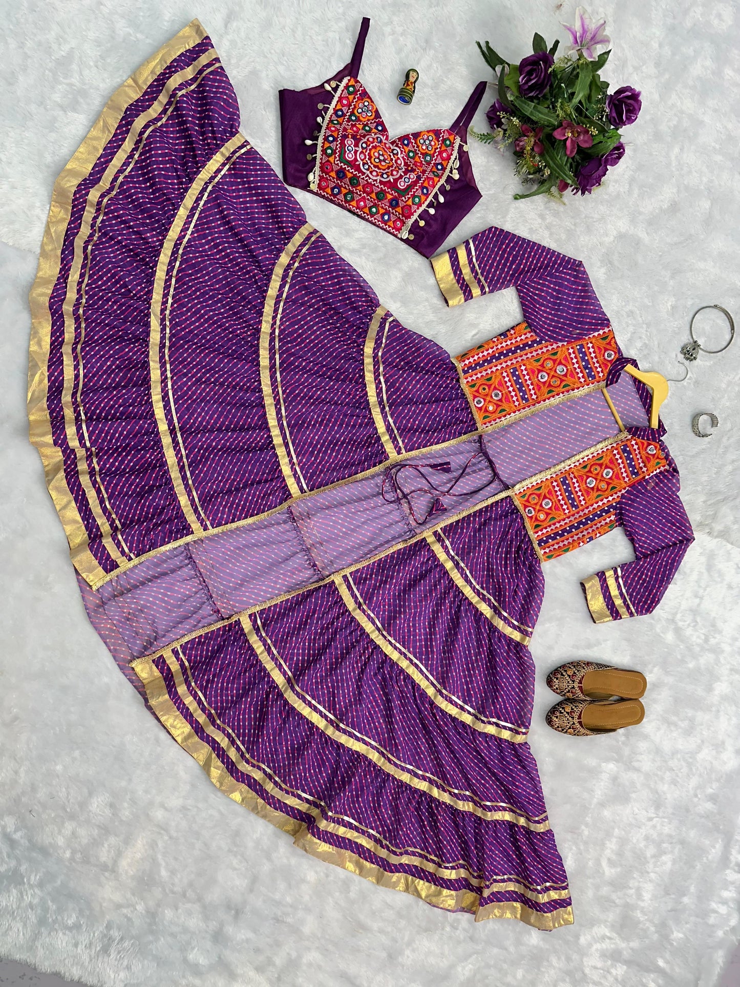 Navratri special shrug and blouse