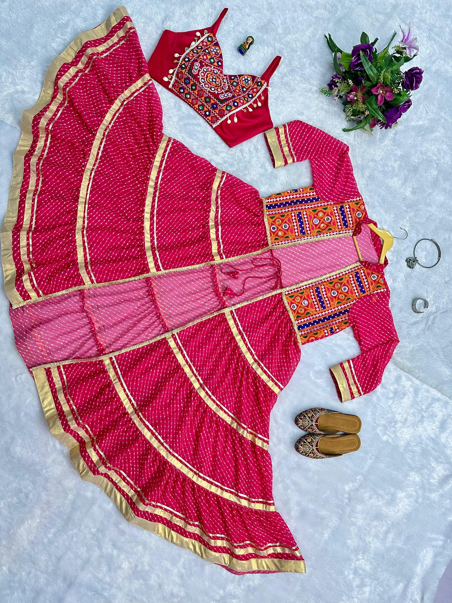 Navratri special shrug and blouse