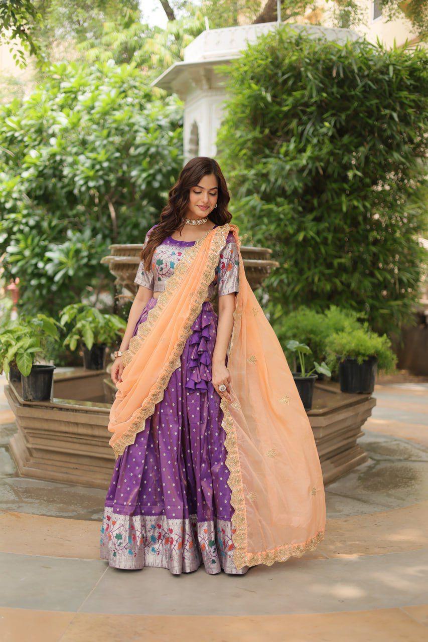 Lehenga choli with dupatta collections-2025