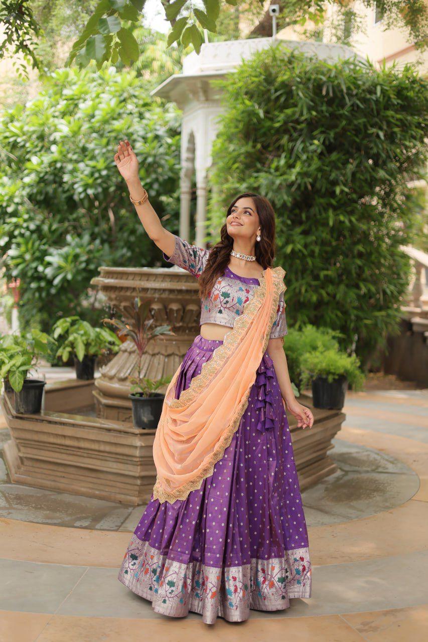Lehenga choli with dupatta collections-2025