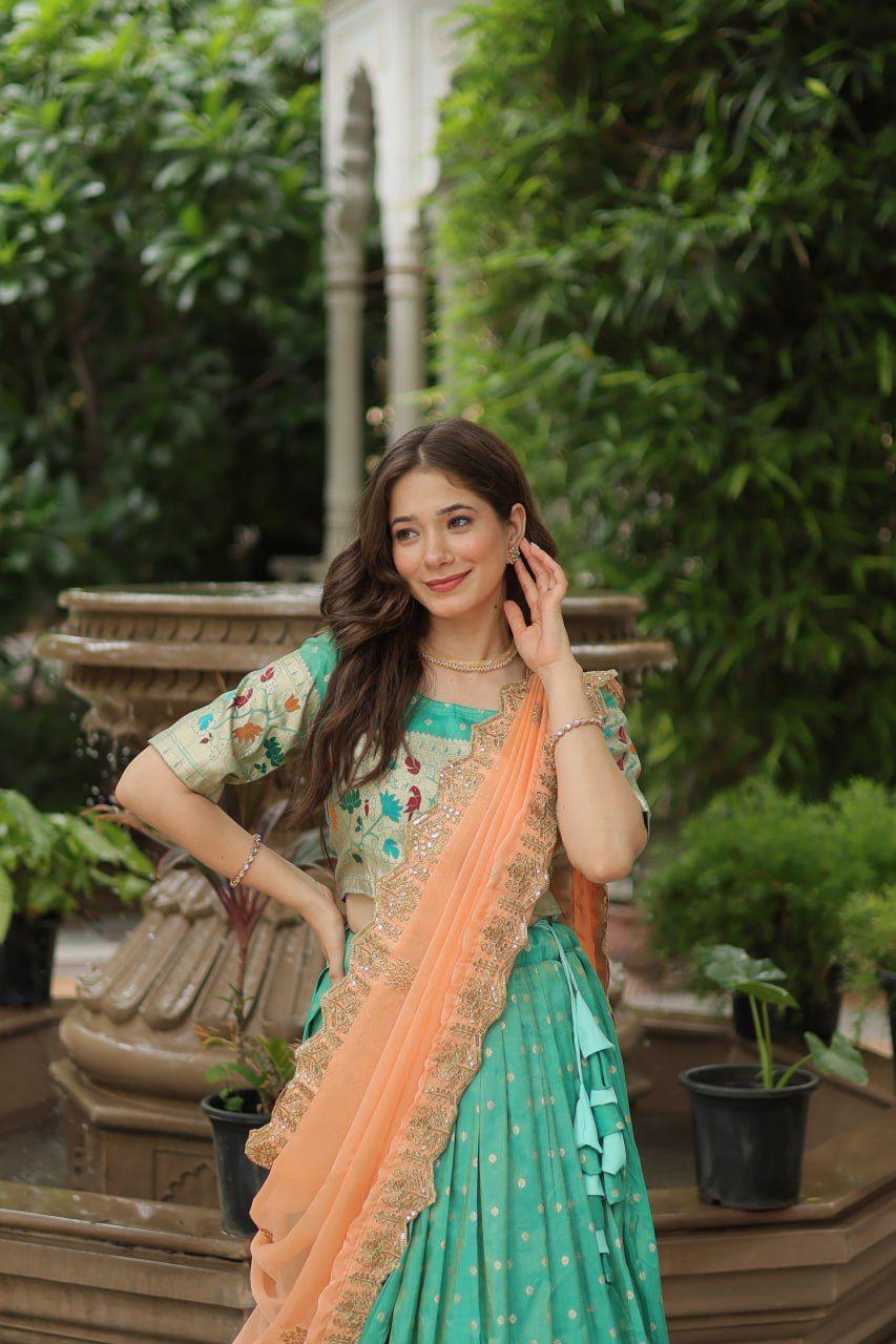 Lehenga choli with dupatta collections-2025