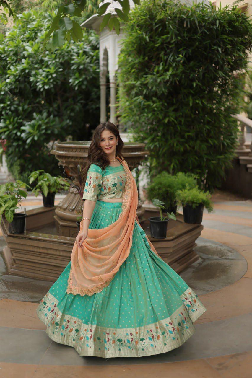 Lehenga choli with dupatta collections-2025