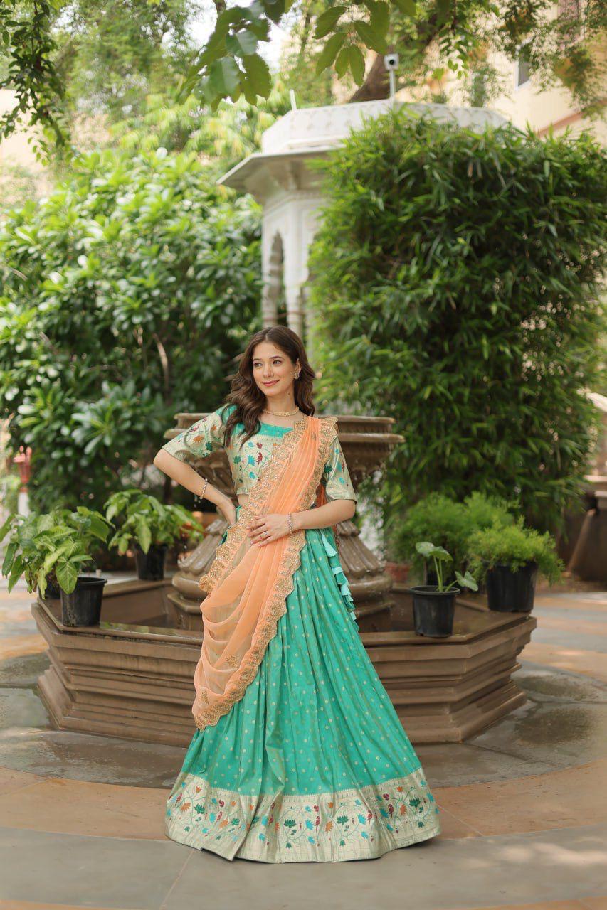 Lehenga choli with dupatta collections-2025