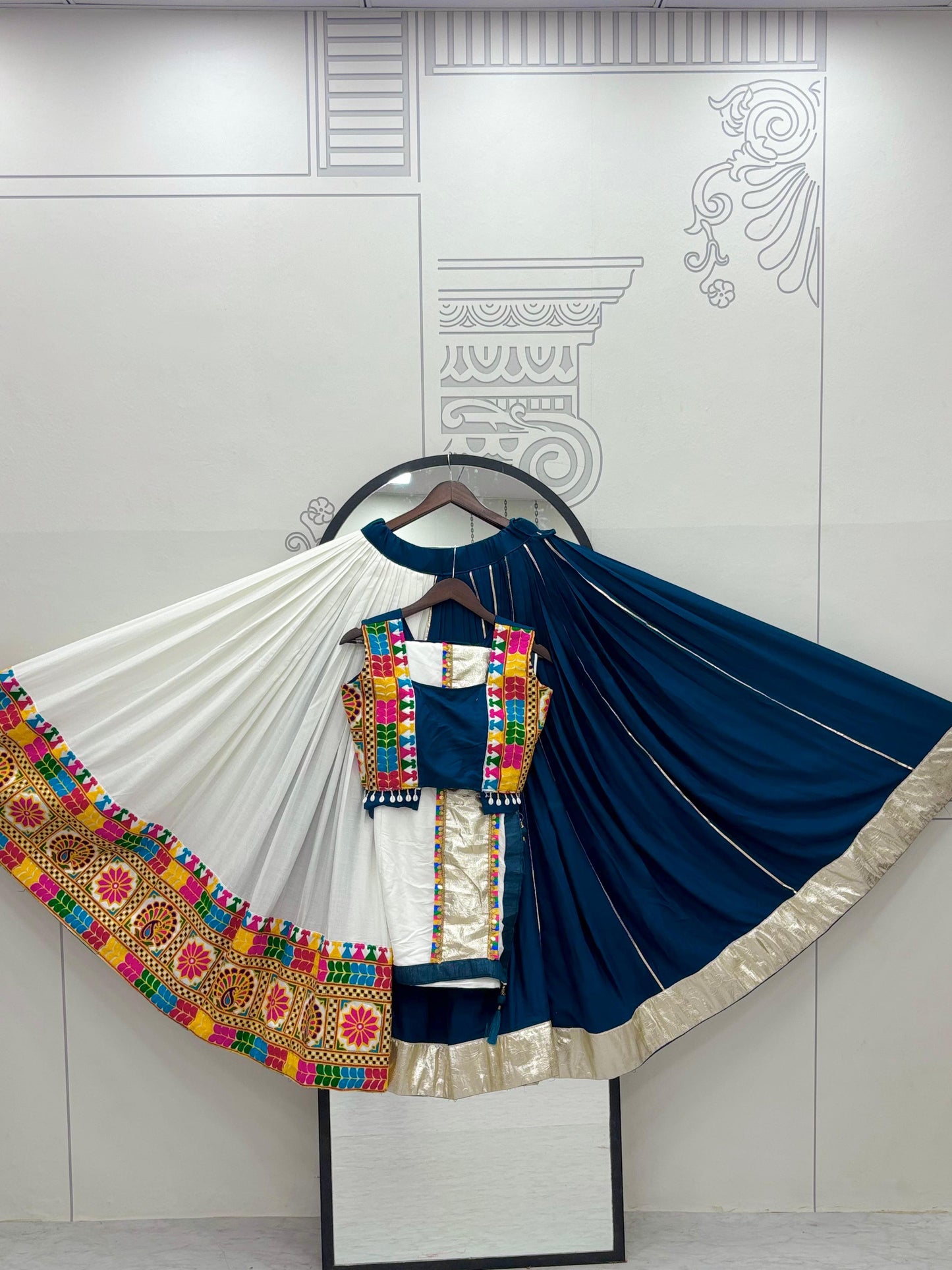 Navratri Special Gamathi Work Lehenga choli