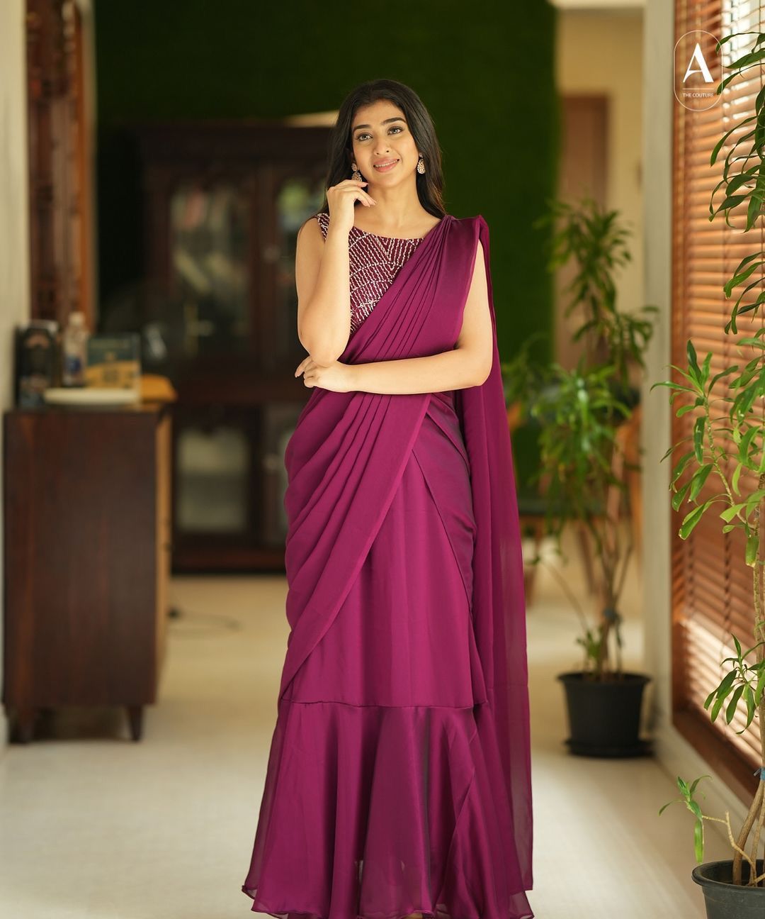 Presenting By New Party Wear designer gown Saree