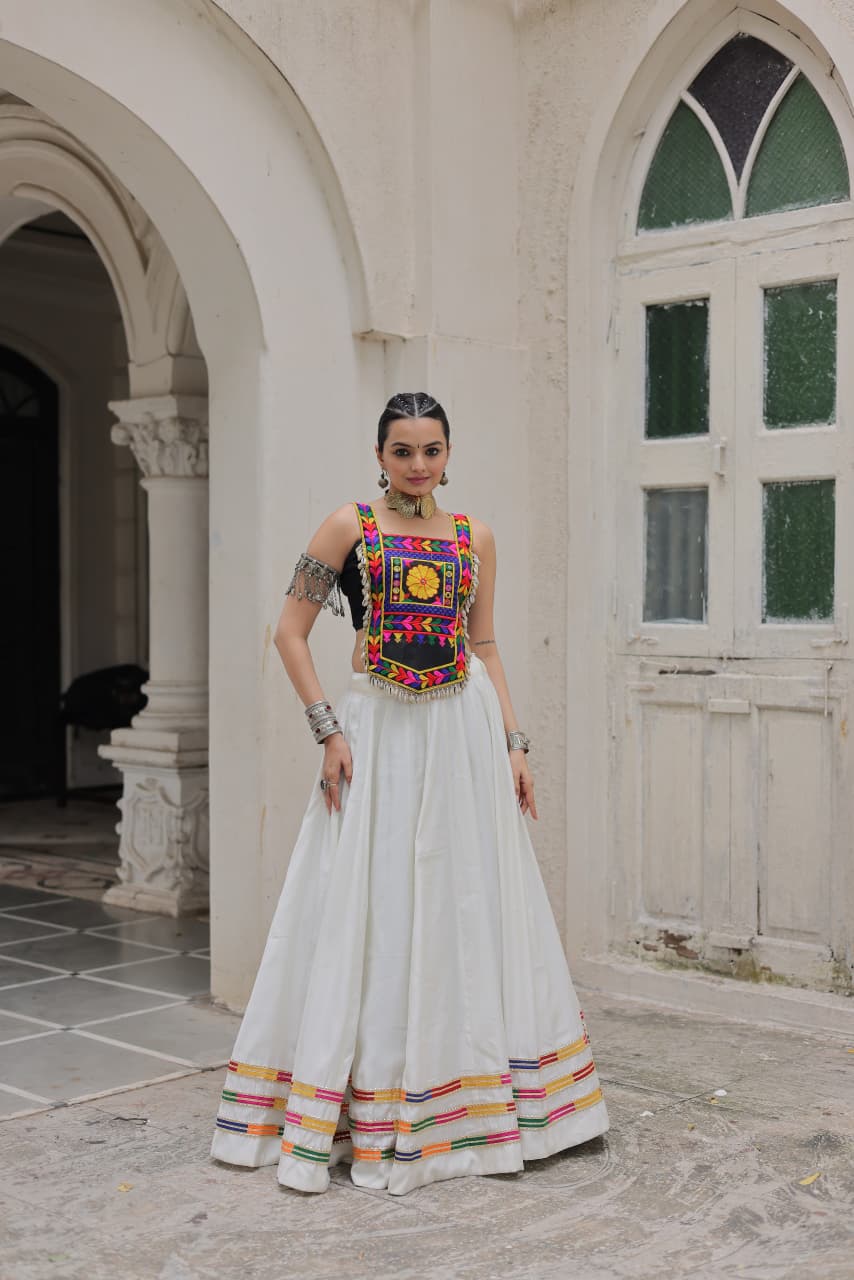For this upcoming Navaratri season our exclusive full stitched lehenga choli