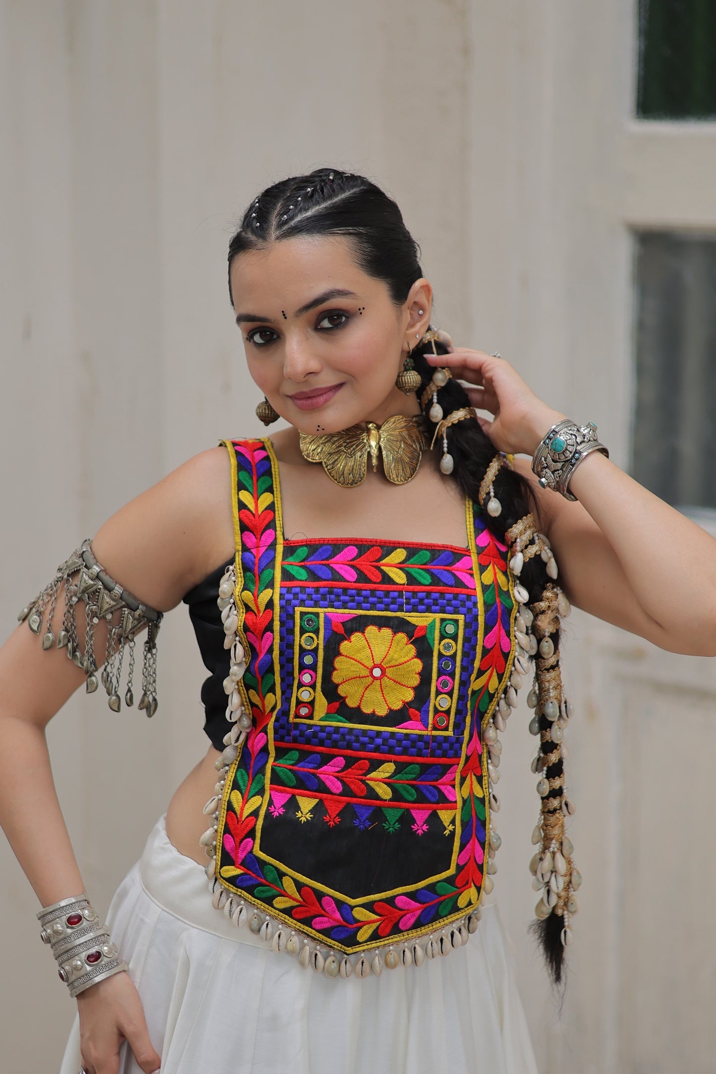 For this upcoming Navaratri season our exclusive full stitched lehenga choli