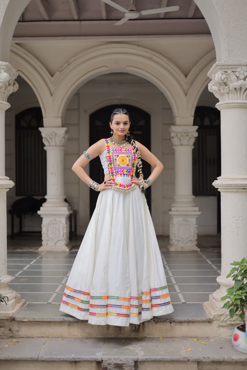 For this upcoming Navaratri season our exclusive full stitched lehenga choli