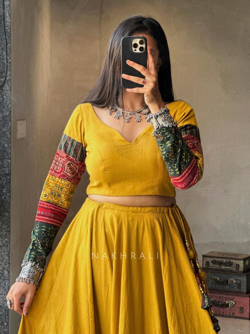 For this upcoming Navaratri season our exclusive full stitched lehenga choli