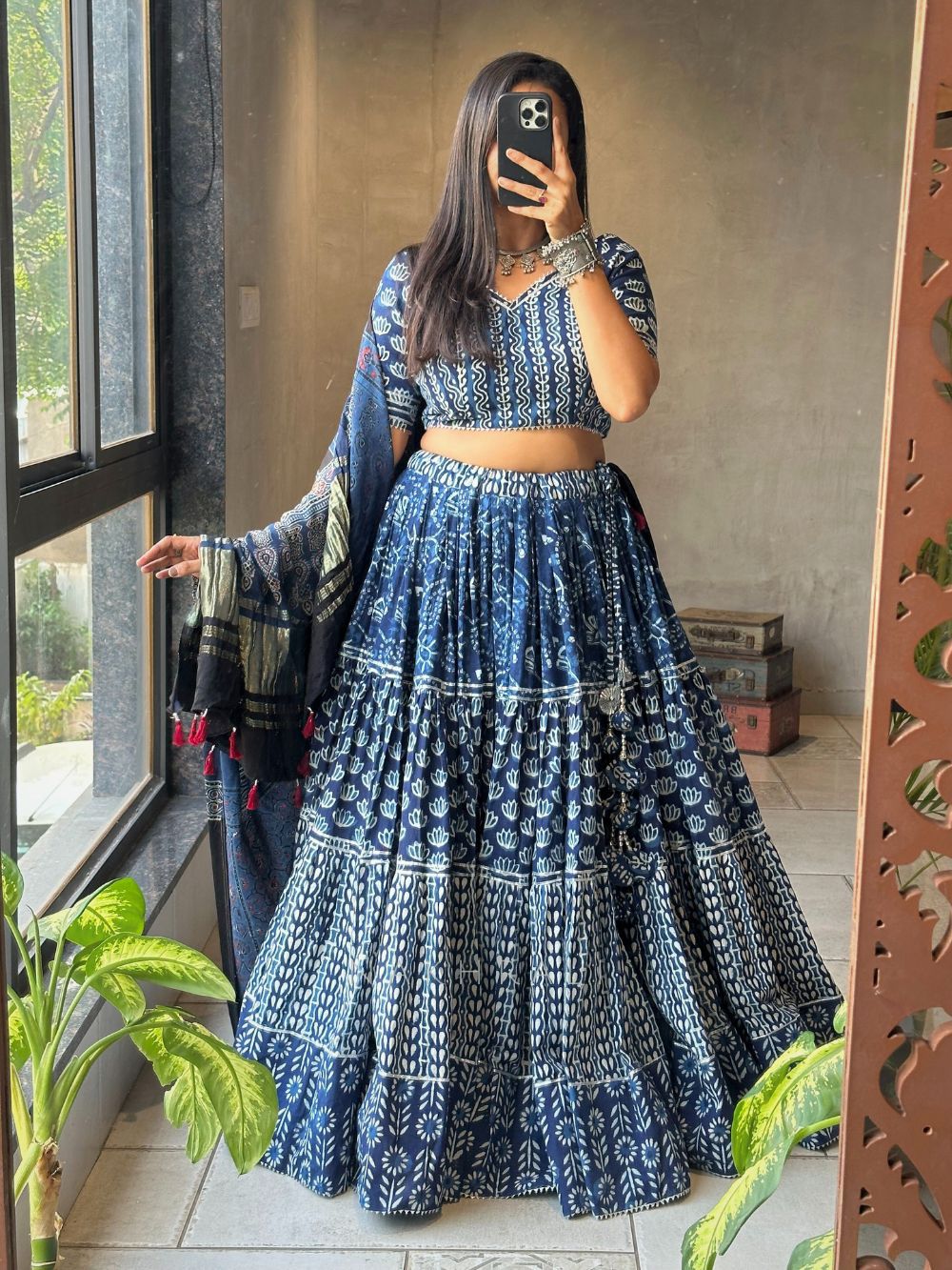 For this upcoming Navaratri season our exclusive full stitched lehenga choli