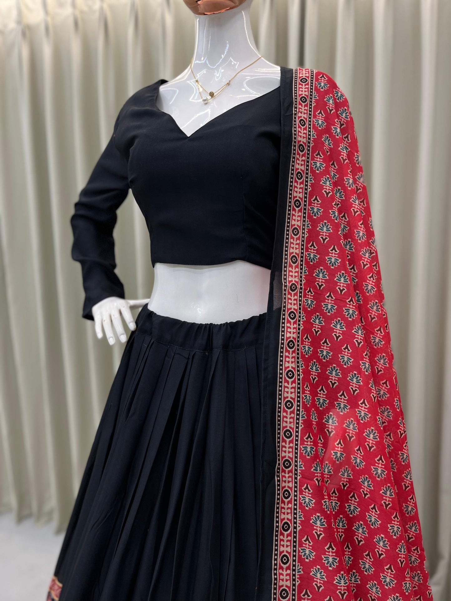 For this upcoming Navaratri season our exclusive full stitched lehenga choli