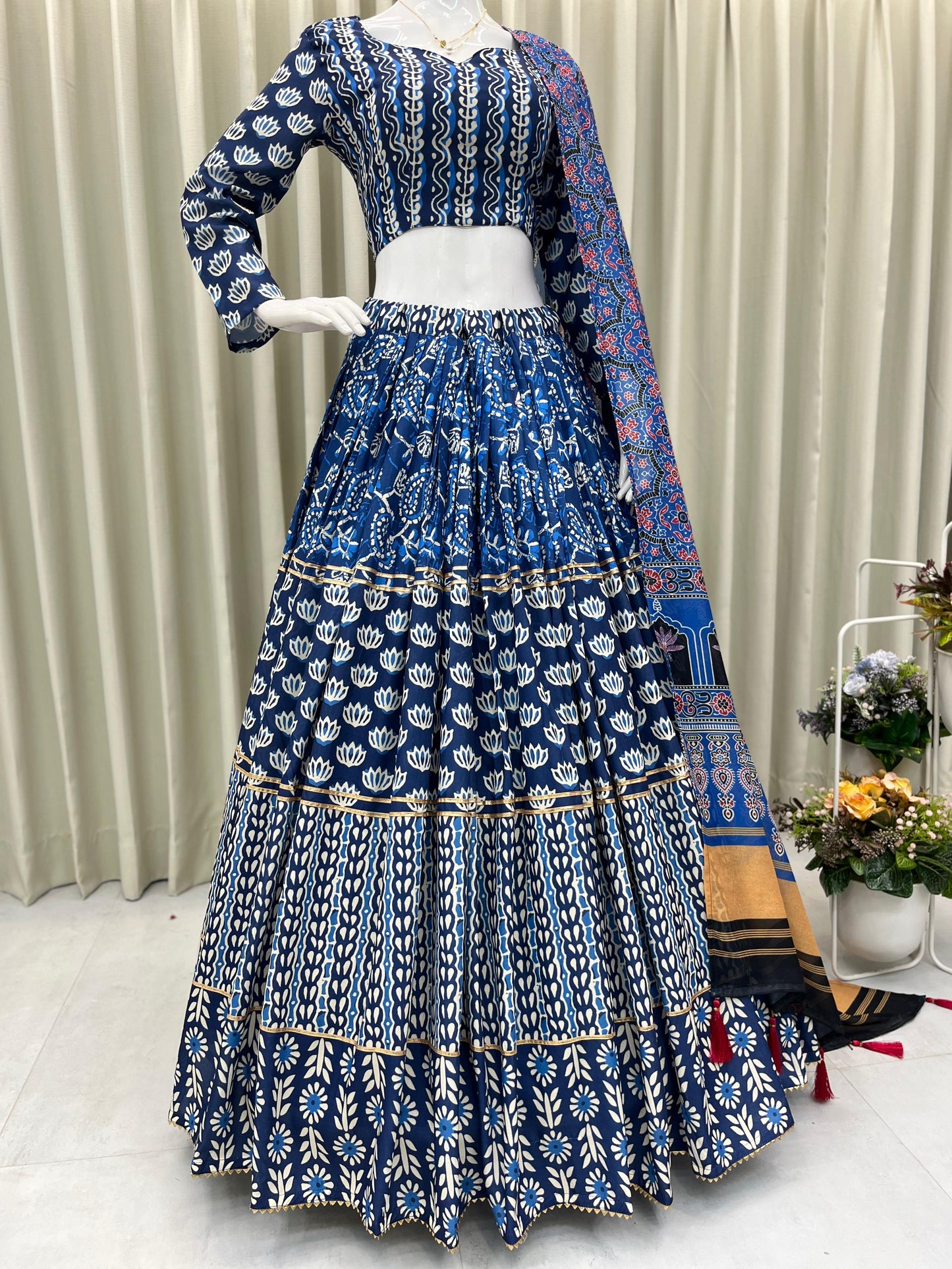 For this upcoming Navaratri season our exclusive full stitched lehenga choli