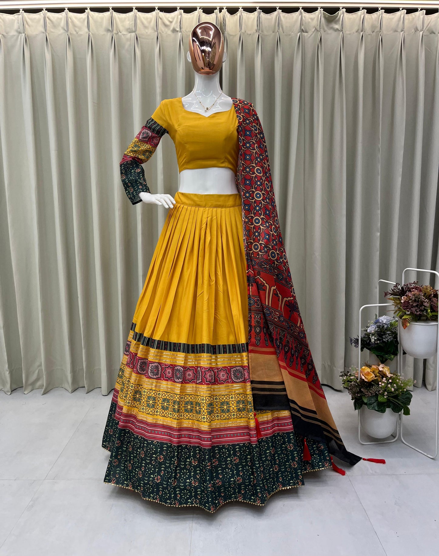 For this upcoming Navaratri season our exclusive full stitched lehenga choli