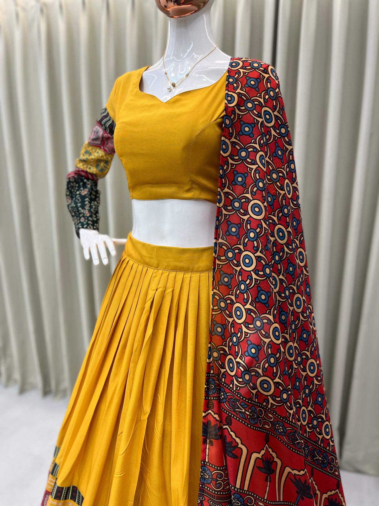 For this upcoming Navaratri season our exclusive full stitched lehenga choli