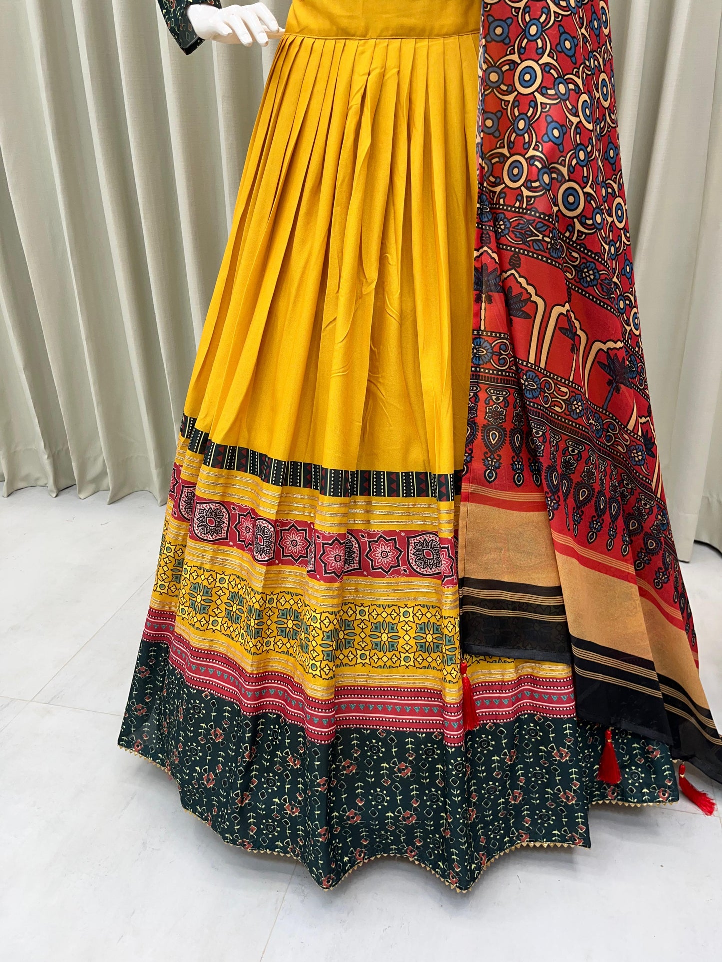 For this upcoming Navaratri season our exclusive full stitched lehenga choli