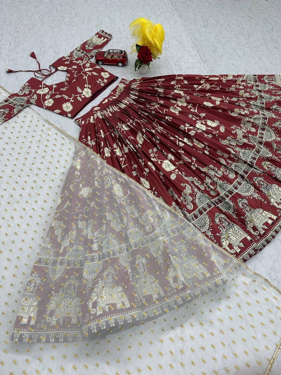 Launching Kalamkari Lehenga Choli