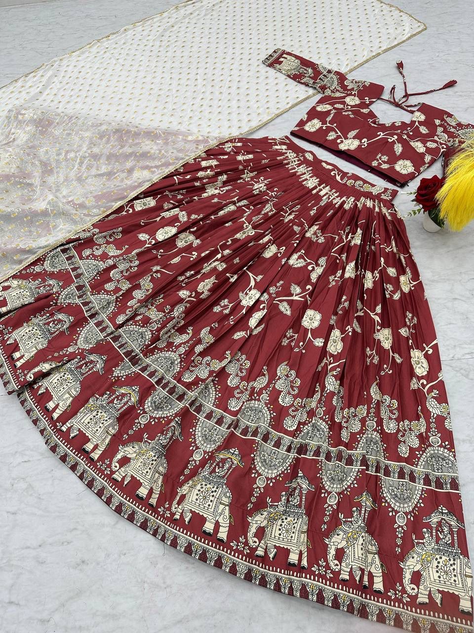 Launching Kalamkari Lehenga Choli