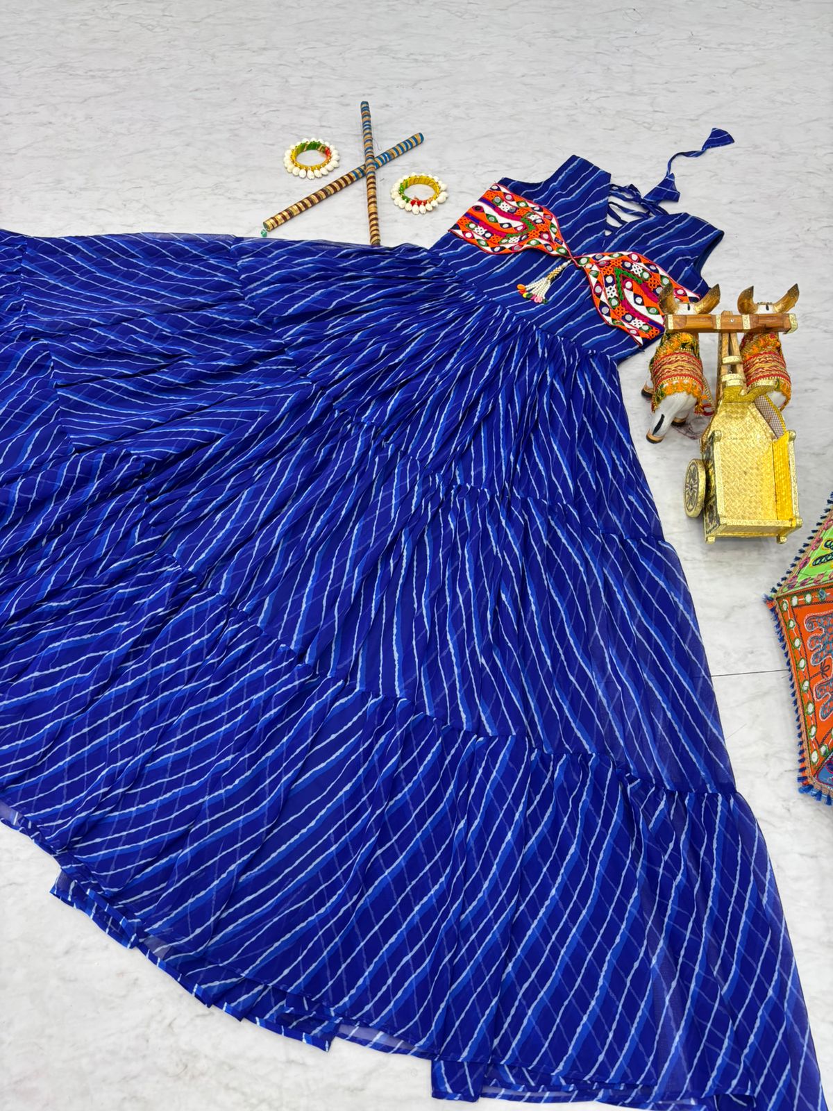 Launching Navratri Special Gamathi Work Gown