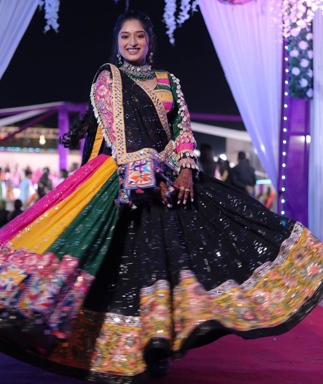 Presenting new designer printed navratri special lahenga choli