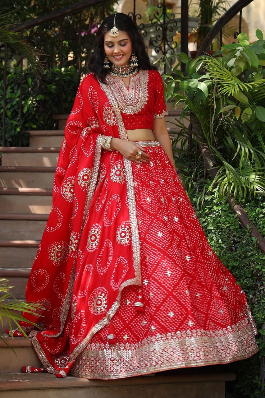 New Launching Embroidery Work Digital Print Lehenga Choli