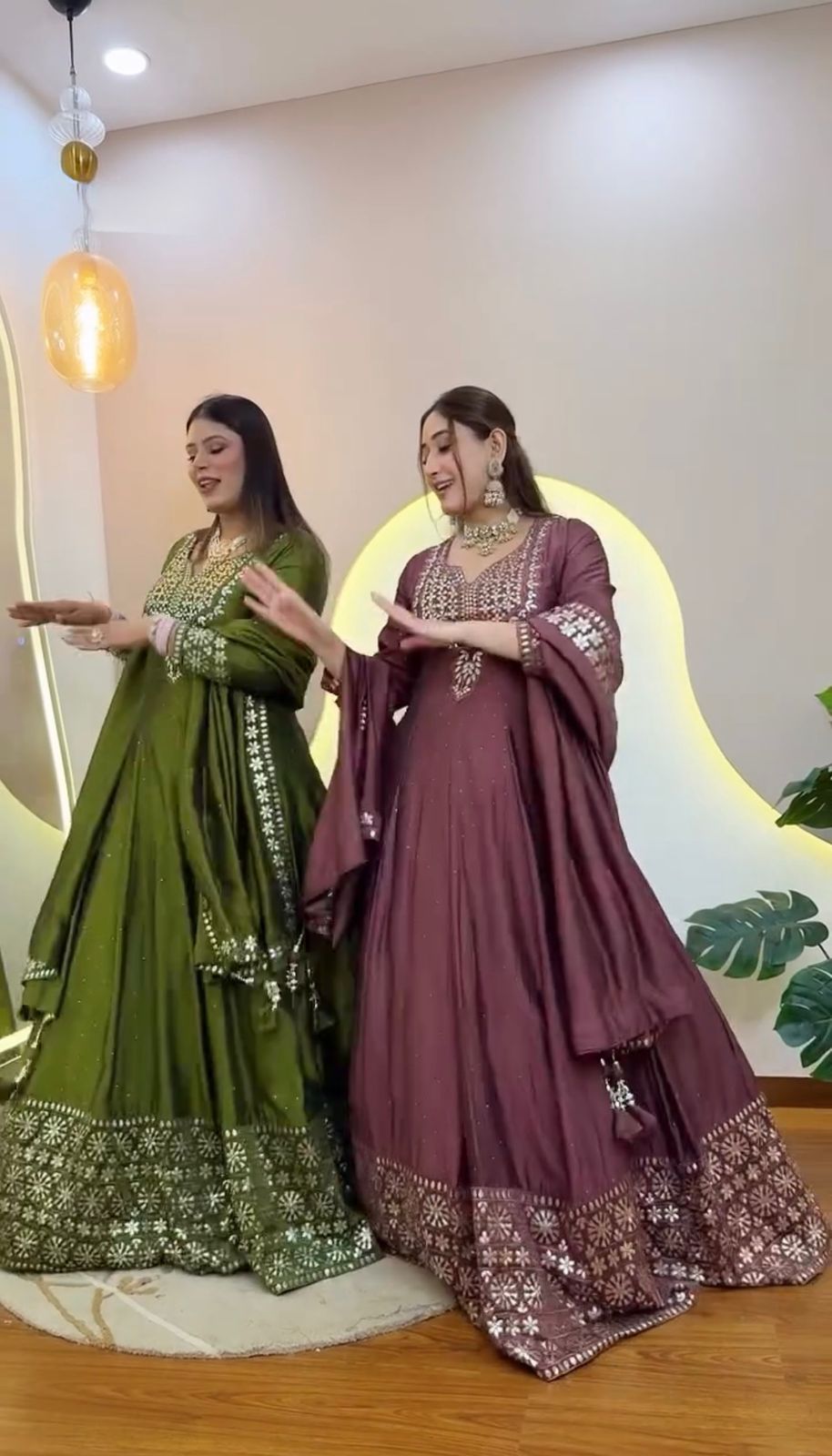 Presenting New Designer Collection In Roman simmer silk With Embroidery Work Top-Bottom And Dupatta Set Fully Stitched Ready To Wear