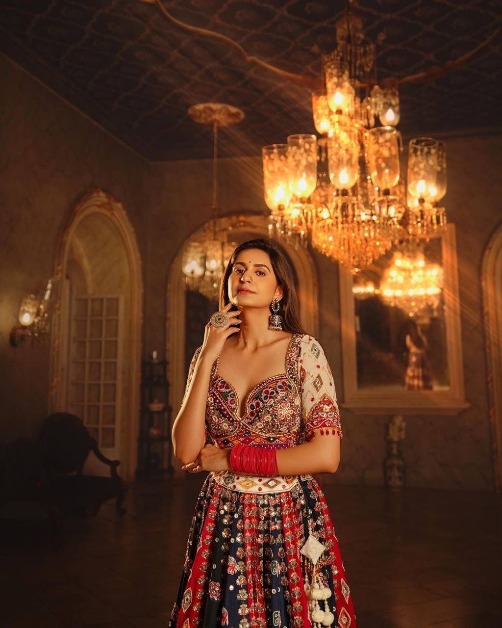 Presenting new designer printed lahenga choli