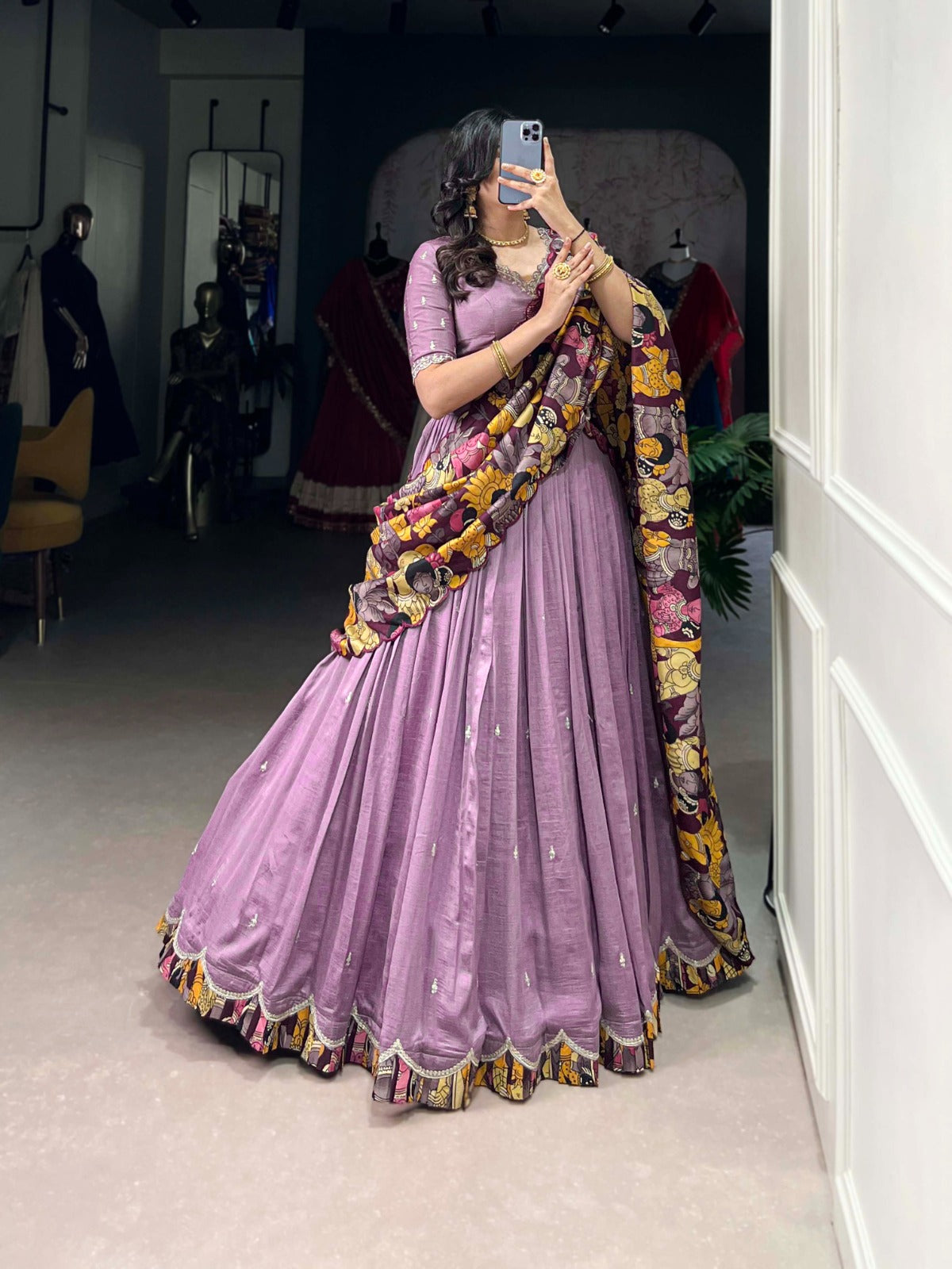 A masterpiece of sequins, thread, and tradition