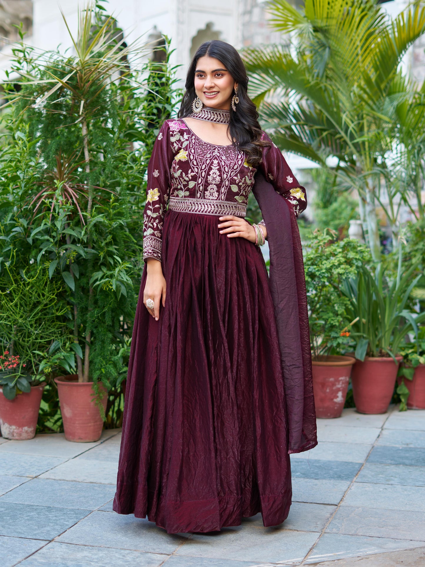 Launching New Festival Long Gown & Duptta